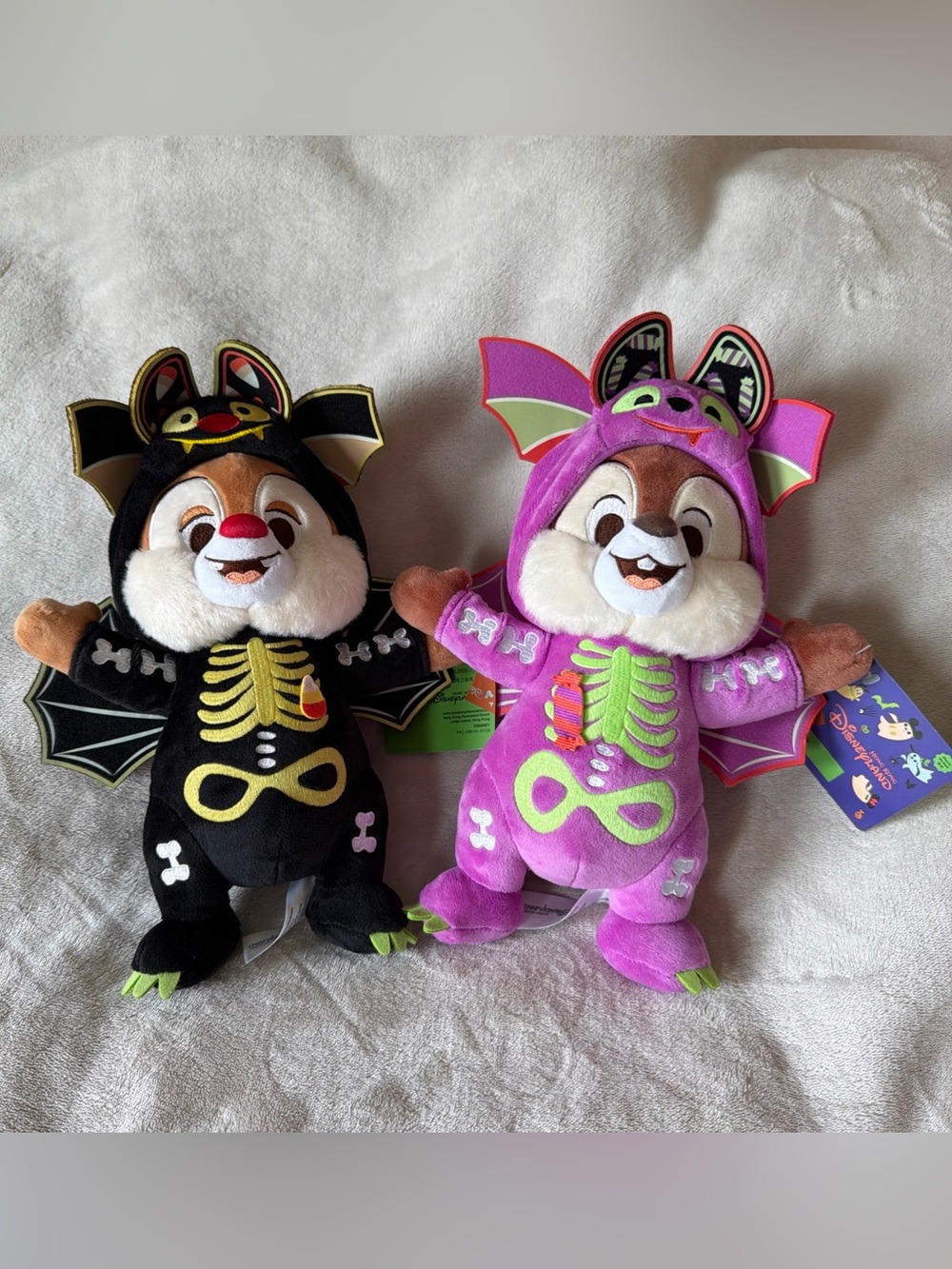 Disney Hong Kong 2024 Halloween Chip and Dale Plush Dolls (In USA)